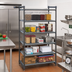 Thumbnail image #2 for Cambro Camshelving Basics Plus 5-Tier Stationary Starter Unit, 21 x 54 x 64 Inches, Vented Shelving, Brushed Graphite