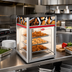 Thumbnail image #2 for Hatco Flav-R-Savor 2-Door Countertop Hot Food Holding and Display Cabinet with Stationary 3-Tier Pan Rack, No Motor