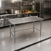 Thumbnail image #2 for Spec-Master Marine Series 14-Gauge Stainless Steel Work Table with Marine Edge, 48 x 36 Inches