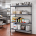 Thumbnail image #2 for Eagle Valu-Master A4-74-2460V 60 x 24 x 74-Inch 4-Tier Wire Add-On Shelving Unit, Pewter Gray Epoxy