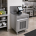 Thumbnail image #2 for Glastender Stainless Steel POS Cabinet with Louvered Hinged Door and Lock, 18 x 24 Inches