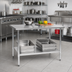 Thumbnail image #2 for Eagle Budget Series 30 x 30 Inch Flat Top Stainless Steel Work Table with Adjustable Undershelf