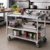 Thumbnail image #2 for Channel Lifetime Tough Heavy-Duty Aluminum 3-Shelf Utility/Bussing Cart, 53 x 29 x 36 Inches, 500 lb. Capacity
