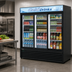 Thumbnail image #3 for Turbo Air TGM-69R(B)-N 3-Section Glass Door Merchandiser Refrigerator, 61.83 Cu. Ft., Black Trim
