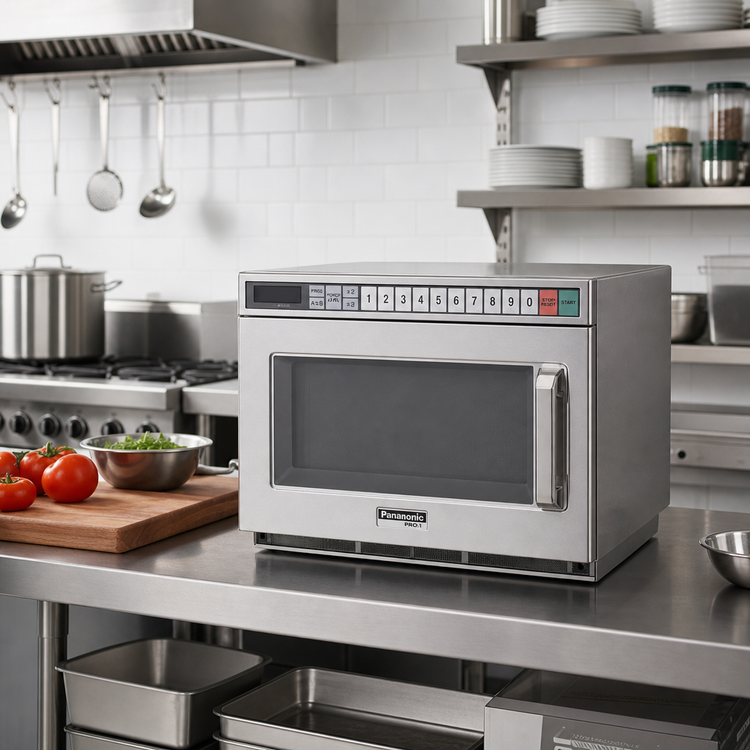 Product image #2 for Panasonic PRO1 1200W Compact Countertop Commercial Microwave Oven, 0.6 Cu. Ft., 120V