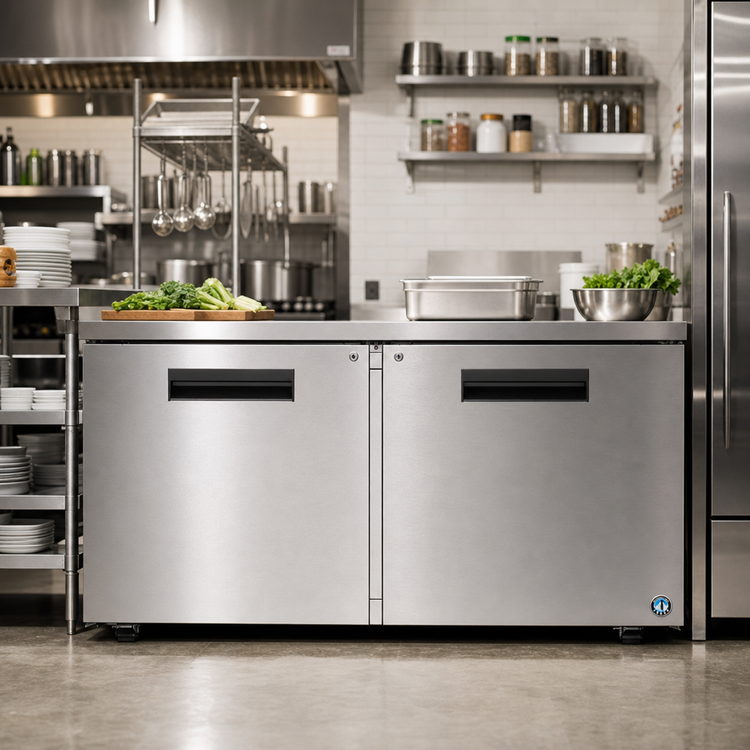 Product image #2 for Hoshizaki Steelheart 60-Inch Low Profile Two-Door Undercounter Freezer with Locks