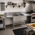 Thumbnail image #2 for Spec-Master Flush Front Two-Compartment Stainless Steel Sink with Dual 30-Inch Drainboards