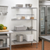 Thumbnail image #2 for Eagle Group 4-Tier Add-On Wire Shelving Unit, 30 x 24 x 63 Inches, Chrome-Plated