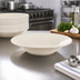Thumbnail image #3 for Crestware Dover White 12 oz. 9-Inch Narrow Rim Vitrified Ceramic Rimmed Soup Bowl