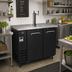 Thumbnail image #2 for Kelvinator Commercial 49-Inch Two-Door Draft Beer Cooler with Double-Faucet Tower, 12.5 Cu. Ft.