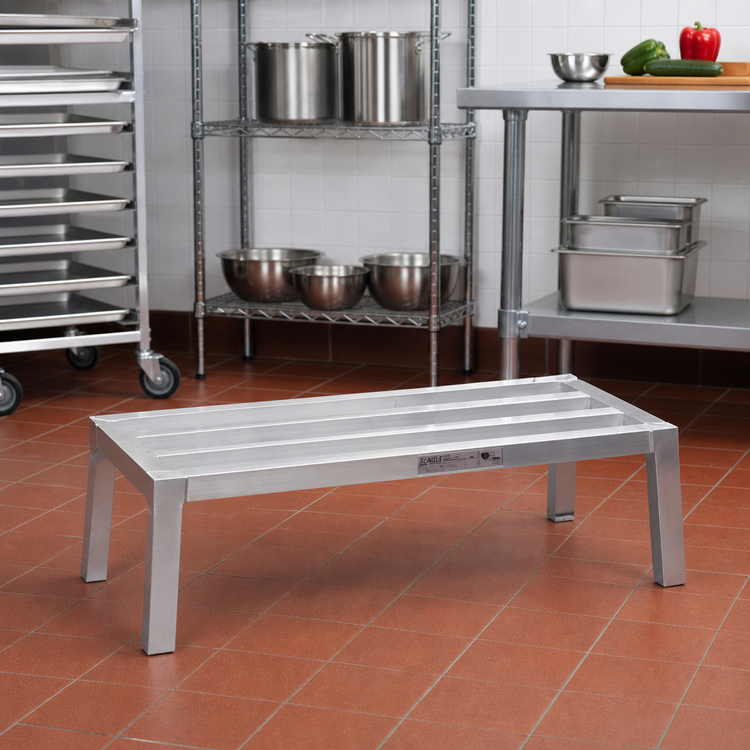 Product image #2 for Eagle Group Nesting Aluminum Dunnage Rack, 48 x 24 x 12 Inches, 2700 lb. Capacity