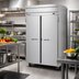 Thumbnail image #2 for Beverage-Air Horizon Series Two-Section Reach-In Refrigerator, 45.2 Cu. Ft., Top-Mounted Self-Contained, Solid Hinged Doors, Stainless Steel
