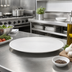 Thumbnail image #3 for Crestware Alpine White 9-5/8 x 8 Inch Oval Narrow Rim Vitrified Ceramic Platter