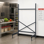 Thumbnail image #2 for Metro SmartLever SM762124-KIT Stationary Cantilevered Shelving Starter Base Kit, Steel, 76-3/8"H, for 24"W x 21"D Shelves