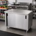 Thumbnail image #2 for Advance Tabco Special Value Series Enclosed Work Table with Cabinet Base and Sliding Doors, 48 x 30 Inches, 16-Gauge 304 Stainless Steel Top