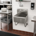 Thumbnail image #2 for Advance Tabco Wall Mounted Service Sink with 18 x 14 x 12 Inch Bowl and 8-1/2 Inch Backsplash, 304 Stainless Steel