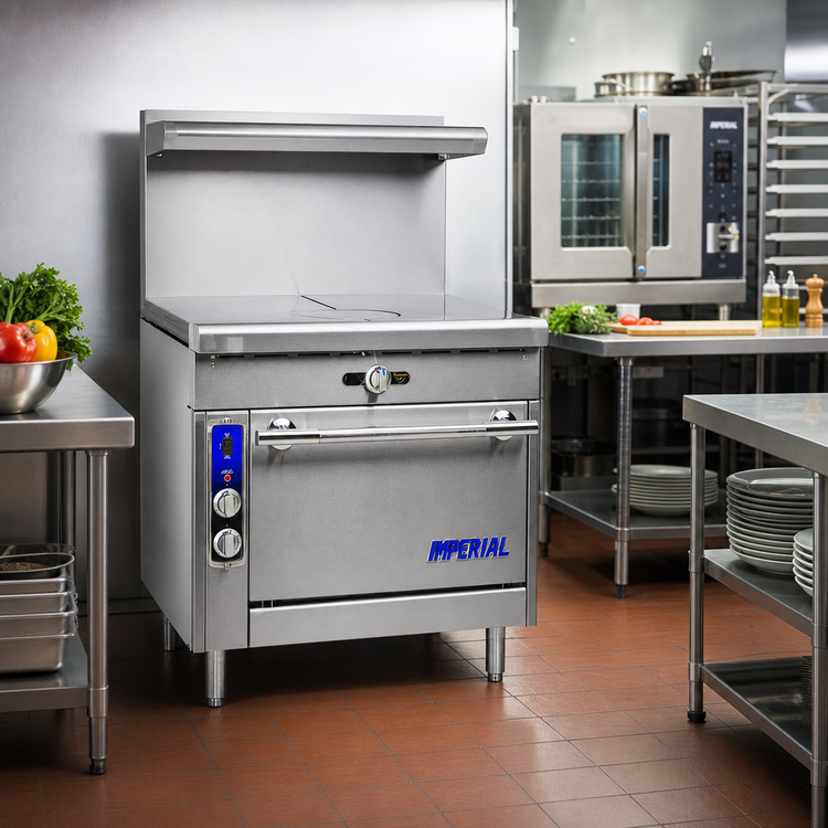 Product image #2 for Imperial Spec Series 36-Inch Heavy Duty Gas French Top Range with Convection Oven