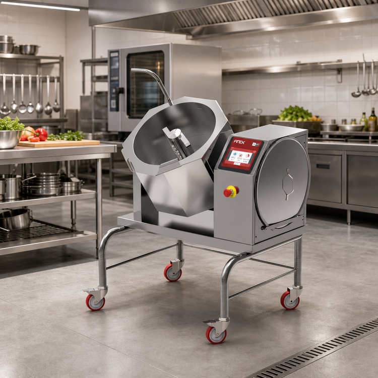 Product image #2 for Cucimix UCBTE008CV1 8 Gallon Electric Tilting Skillet Braising Pan