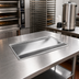 Thumbnail image #2 for Atlas Metal 35-Inch Drop-In Stainless Steel Urn Drain with Single Drain Trough