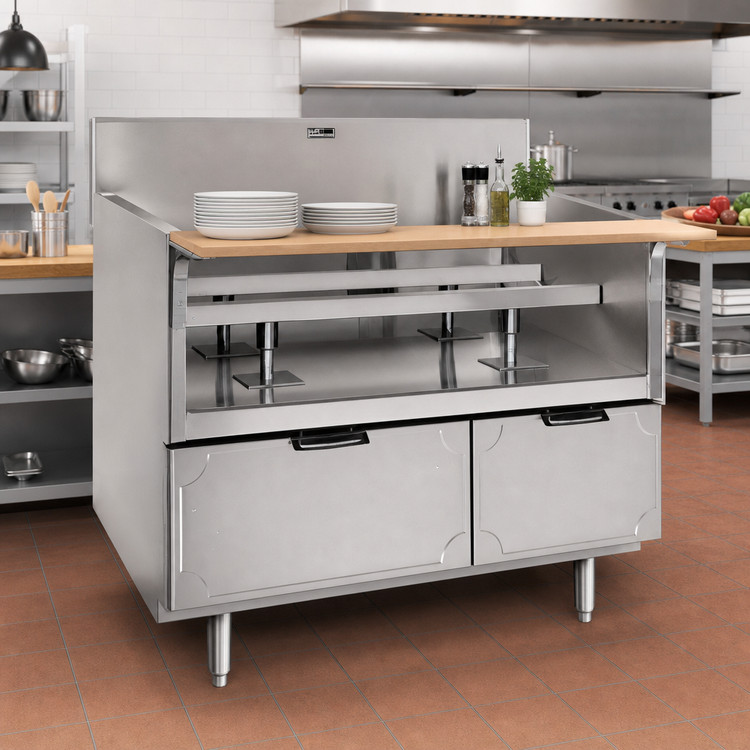 Product image #2 for La Rosa Refrigeration L-71178-26 78" Equipment Stand with Dry-Drawer Base