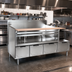 Thumbnail image #2 for La Rosa 114-Inch x 26 1/2-Inch Dry Drawer Base Equipment Stand with 5 Drawers and Richlite Cutting Board