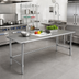 Thumbnail image #2 for Eagle Spec-Master 72-Inch x 36-Inch Stainless Steel Top Work Table with Open Base