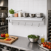 Thumbnail image #2 for 60 Inch W x 12 Inch D Tubular Aluminum Wall Shelf