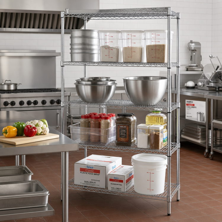Product image #2 for Metro Super Erecta Chrome Plated Wire Starter Shelving Unit, 30 x 21 x 63 Inches