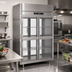 Thumbnail image #3 for Victory UltraSpec Series Extra Wide Pass-Thru Glass Half-Door Freezer, 2-Section, Self-Contained