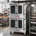 Thumbnail image #2 for Southbend Platinum Full-Size Double-Deck Electric Convection Oven, Standard Depth, Independent Doors