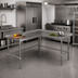 Thumbnail image #2 for John Boos L-Shaped Stainless Steel Corner Work Table, 60 x 30 x 37-1/4 Inches, 14 Gauge Top, 1-1/2-Inch Rear Up-Turn