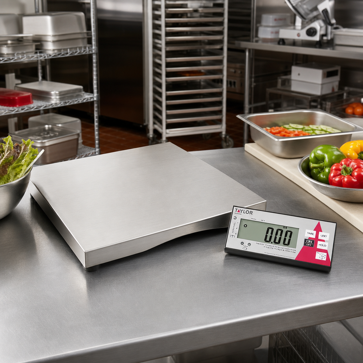 Product image #2 for Digital Portion Control Scale with Wireless Display, 14-Inch Square Stainless Steel Platform, Dual-Range 30 lb Capacity