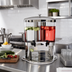 Thumbnail image #2 for American Metalcraft Double Juice Dispenser with (2) 5.3 Qt. Dispensers and Ice Container