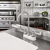 Thumbnail image #2 for T&S Brass B-1140-WH4 Deck Mount Workboard Mixing Faucet, 3-1/2