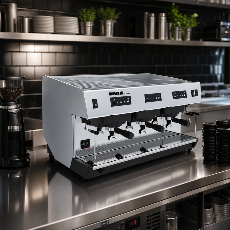 Product image #2 for UNIC Classic 3 3-Group Automatic Traditional Espresso Machine with 16-Liter Boiler