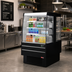 Thumbnail image #2 for Turbo Air 38-5/8 Inch Wide Island Display Self-Serve Refrigerated Merchandiser, 14.4 Cu. Ft., Black, 220V