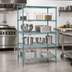 Thumbnail image #2 for EagleGard 4-Tier Stationary Wire Shelving Starter Unit, 36W x 24D x 63H, Hybrid Epoxy Coated