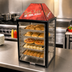 Thumbnail image #2 for Countertop Hot Food Display Warmer Case with Straight Glass Sides and Sliding Rear Doors