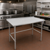 Thumbnail image #2 for John Boos Stallion 48-Inch x 24-Inch 16-Gauge Stainless Steel Work Table with 1-1/2-Inch Rear Up-Turn