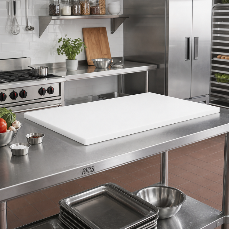 Product image #2 for John Boos Reversible Poly Work Table Top, 48 Inch x 24 Inch x 1/2 Inch, Replacement for TC, M and GMT Tables