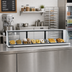 Thumbnail image #2 for Turbo Air Full-Service Low Top Display Dry Pastry Display Case, 50-3/4 Inch W, 2.9 Cu. Ft., 2 Doors