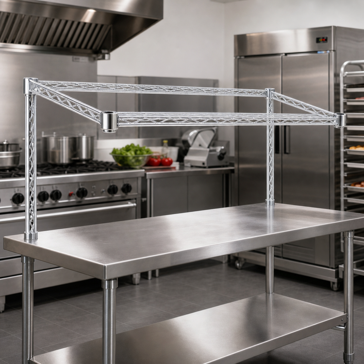Product image #2 for Eagle Group 3-Sided Double Truss Frame, Chrome-Plated, 72 x 24 Inches
