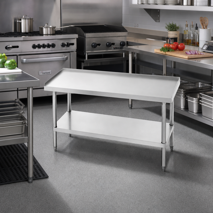 Product image #2 for Advance Tabco Special Value Series 18-Inch x 30-Inch Stainless Steel Equipment Stand with Adjustable Undershelf