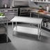 Thumbnail image #2 for Advance Tabco Special Value Series 18-Inch x 30-Inch Stainless Steel Equipment Stand with Adjustable Undershelf