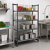 Thumbnail image #2 for Cambro Camshelving Basics Plus Solid Stationary Starter Unit, 4-Tier, 21 x 42 x 72 Inches, Brushed Graphite