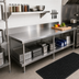 Thumbnail image #2 for John Boos Stainless Steel Countertop with 6-Inch Boxed Backsplash, 96 x 30 x 1-1/2 Inches