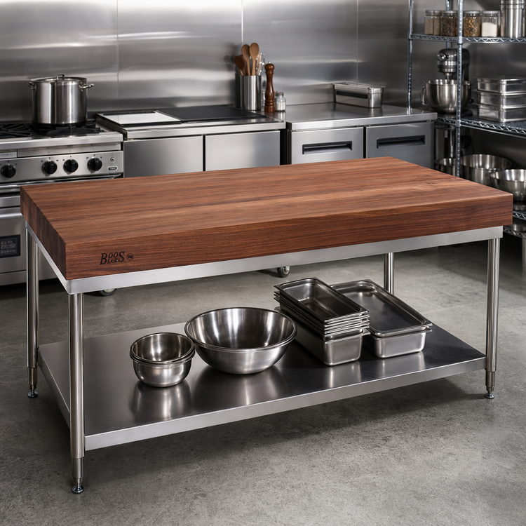 Product image #2 for Boos Block 60-Inch x 27-Inch American Black Walnut Countertop, 3-Inch Thick, Full-Length Edge Grain, Penetrating Oil Finish