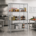 Thumbnail image #2 for Metro Super Erecta Stationary Chrome Plated Wire Security Cage Shelving Unit