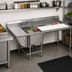 Thumbnail image #2 for Spec-Master FNP Series 1-Compartment Stainless Steel Commercial Prep Sink with Left Drainboard and Prep Area