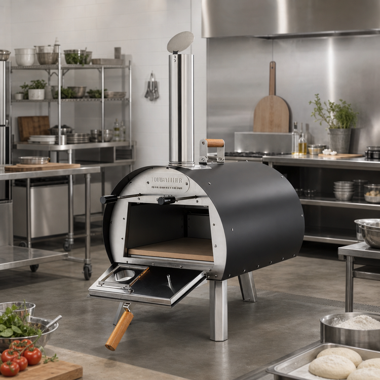 Product image #3 for Outdoor Round Wood-Fired Oven with Ceramic Deck